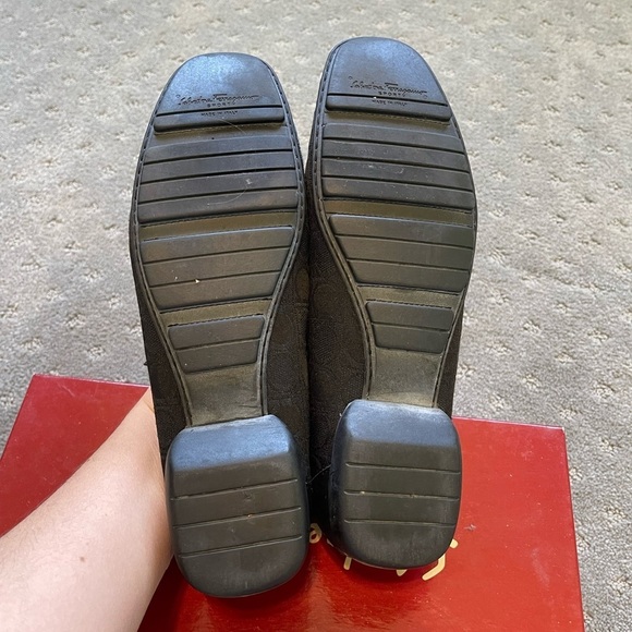Salvatore Ferragamo Black Penny Loafer Size 8 AA - Picture 4 of 7